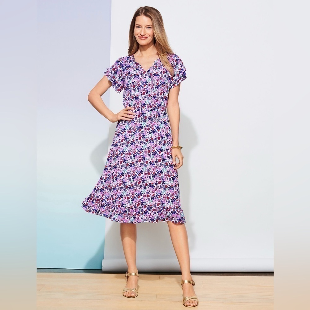 Paradise Floral Popover Dress by Talbots